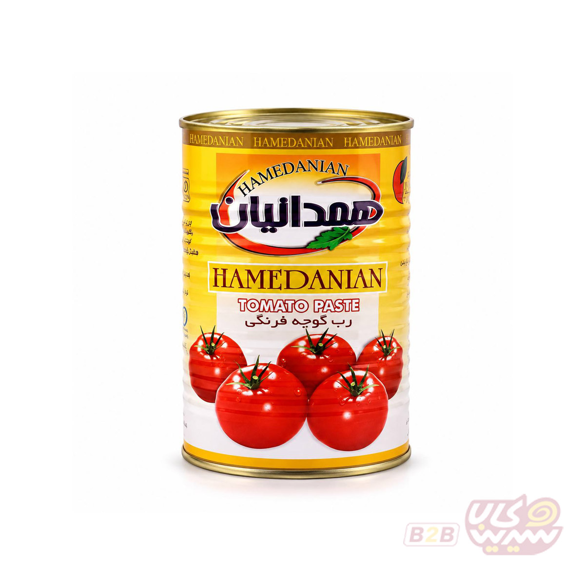 رب-گوجه-5-کیلویی-همدانیان رب گوجه فله 5 کیلویی همدانیان کارتن 4 عددی - تصویر 1