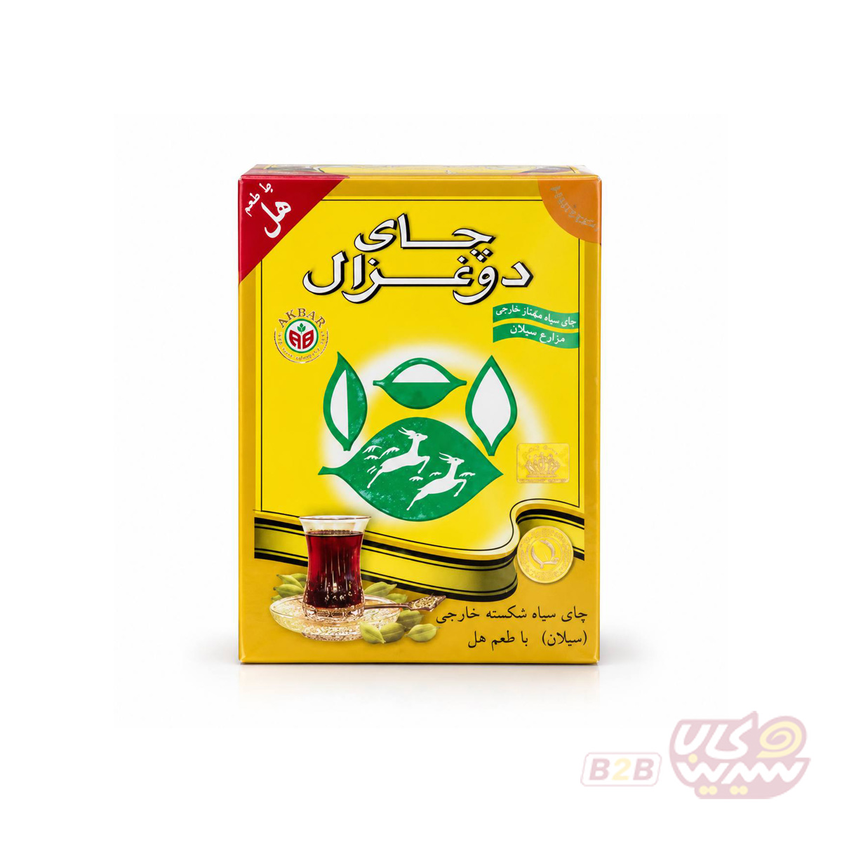 چای-دوغزال-500-گرمی-با-طعم-هل-12-عددی چای دوغزال 500 گرمی با طعم هل کارتن 12 عددی - تصویر 1